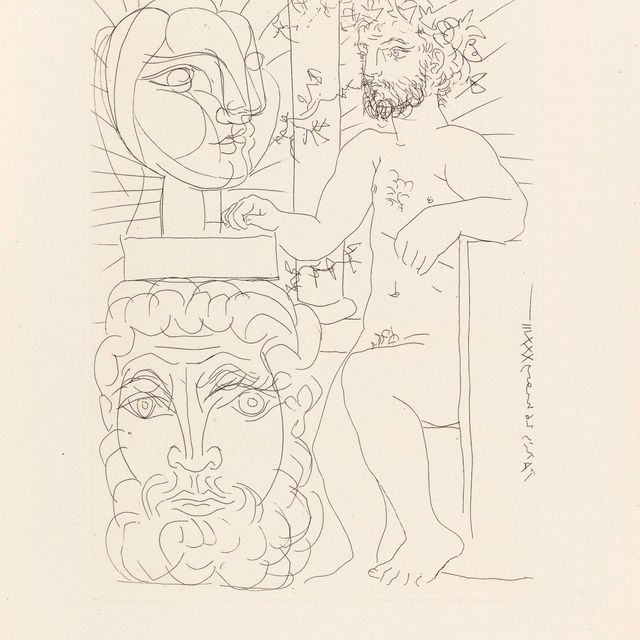Pablo Picasso — Скульптор и скульпторши вдвоем, от: La Suite Vollard (B. 157; Ba. 310)
