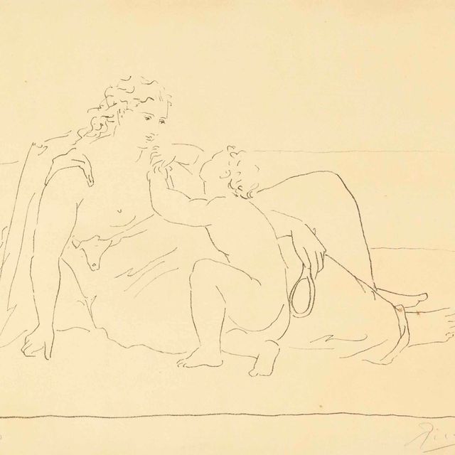Pablo Picasso — Женщина и младенец