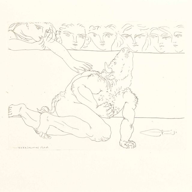 Pablo Picasso — Минотавр Моуран из "Сюиты Воллара"