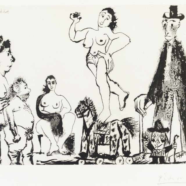 Pablo Picasso — Сувениры на память: Уличный праздник, символ "Дружбы" и "величия", из серии 347 (1621 г. до н.э.; 1637 г. до н.э.)