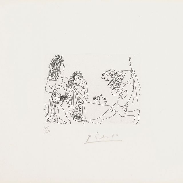Pablo Picasso — Селестина, представительница благородного дома для молодой женщины, от: Séries 347
