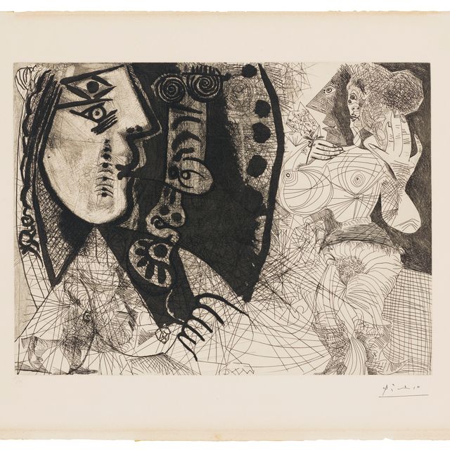 Pablo Picasso — Пара: женщина и мужчина-парень, настоящий женский аромат, из серии 156