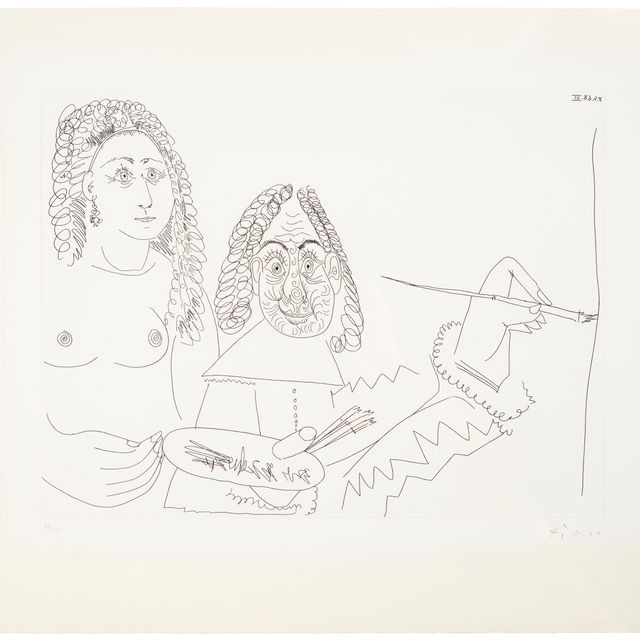 Pablo Picasso — Картина в стиле Рембрандта "Сын модели" из Сери, 347