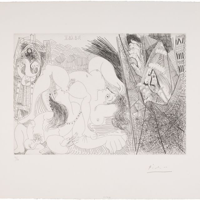 Pablo Picasso — Рафаэль и Форнарина IV: рассказ о папе-тиране, из "Сериз 347"