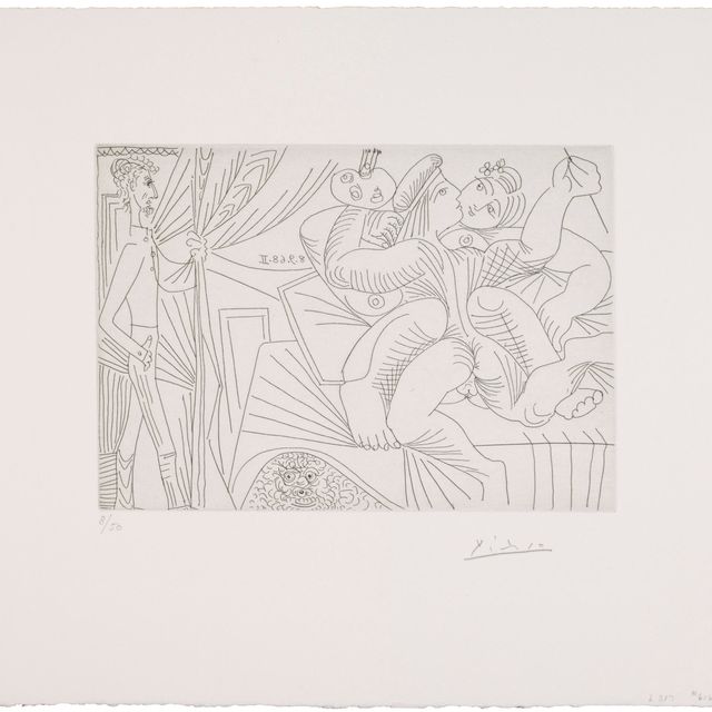 Pablo Picasso — Рафаэль и форнарина. XXII: Мишель-Анж, сын писателя; артист Пьеро Кроммелинк из 347-й серии