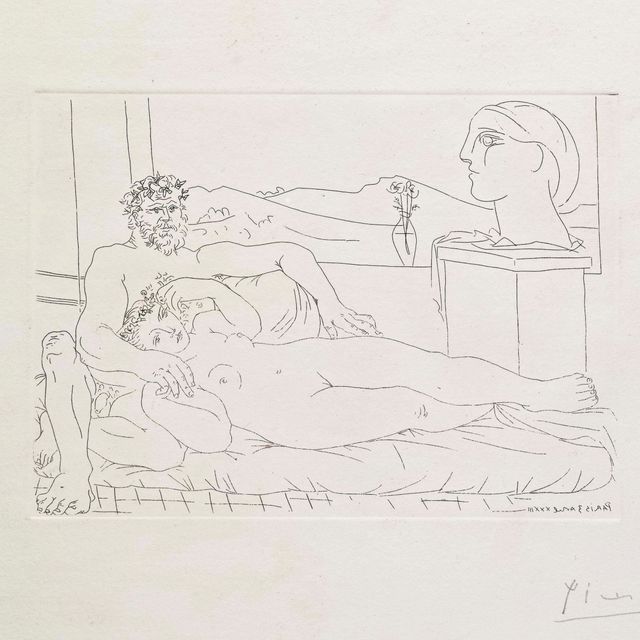 Pablo Picasso — Выставка скульптора II, автор: Ла Сюит Воллар (B. 172; Ba. 325)