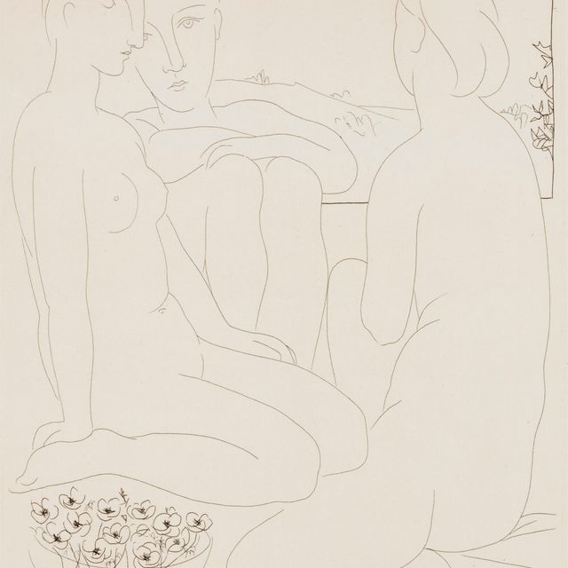 Pablo Picasso — Трое новых женщин перед самым окном, из "Люкса Воллара"