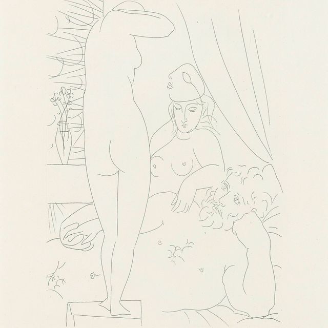 Pablo Picasso — Музей скульптора и модели в маске, автор: Ла Сюит Воллар (B. 159; Ba. 312)