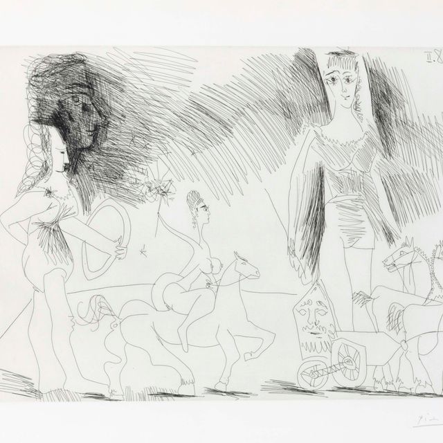 Pablo Picasso — Экюеры и жонглеры, из серии 347