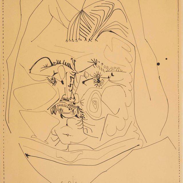 Pablo Picasso — Портрет де Бальзака