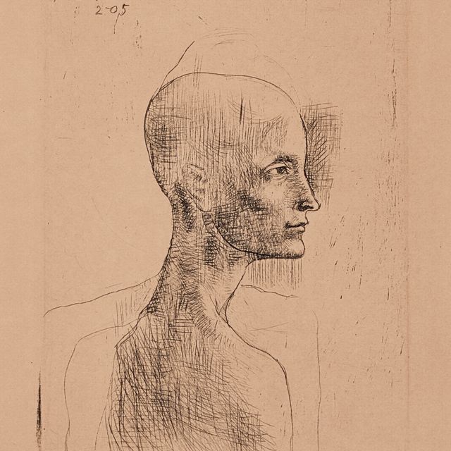 Pablo Picasso — Бюст человека из "Свиты Сальтимбанков"