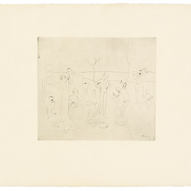 Pablo Picasso — "Сальтимбанки" из "Свиты Сальтимбанков"