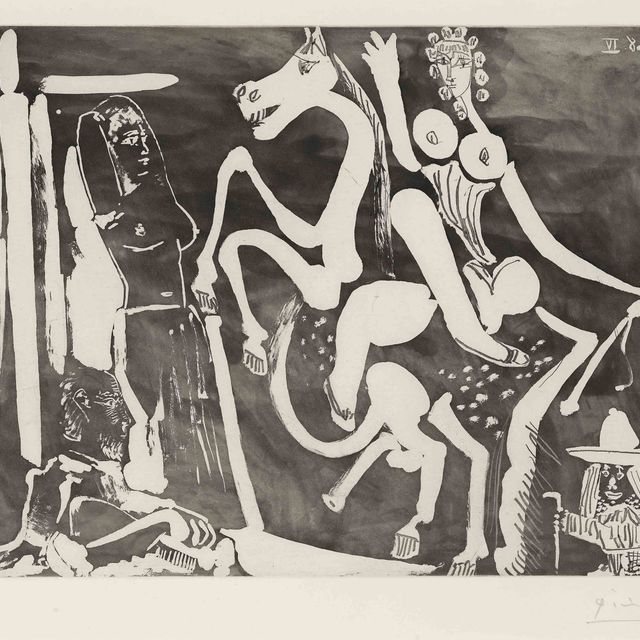 Pablo Picasso — Мир и модель. Любовь и дружелюбие, из серии 347 (1516 г. до н.э.; 1532 г. до н.э.)