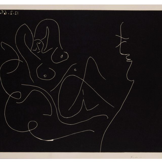 Pablo Picasso — Ле Те: Две новые женщины общаются друг с другом
