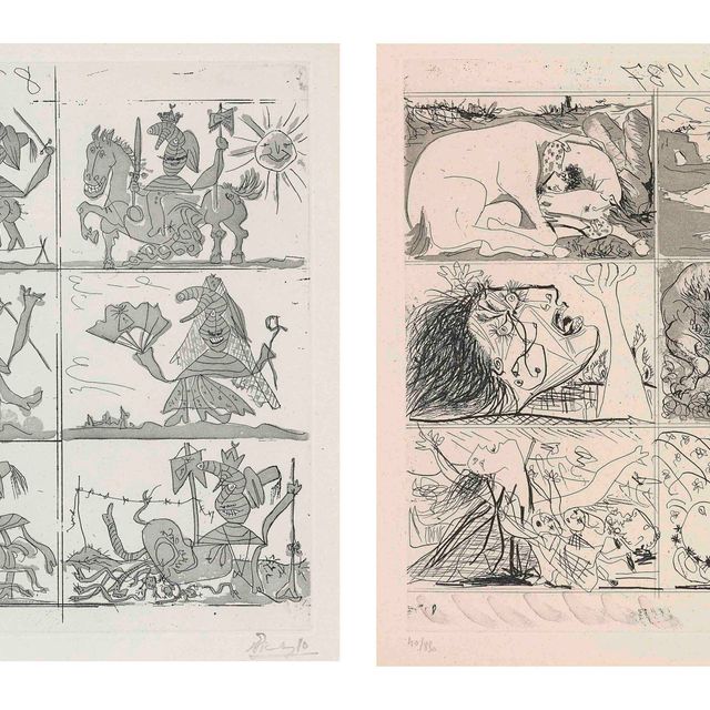Pablo Picasso — Суэньо и Ментира де Франко (Б. 297-98; Б. 615-16; см. книги Крамера 28)