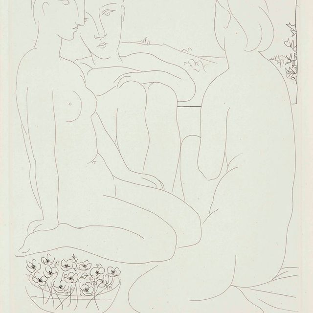 Pablo Picasso — Трое новых женщин перед самым окном, из "Люкса Воллара"