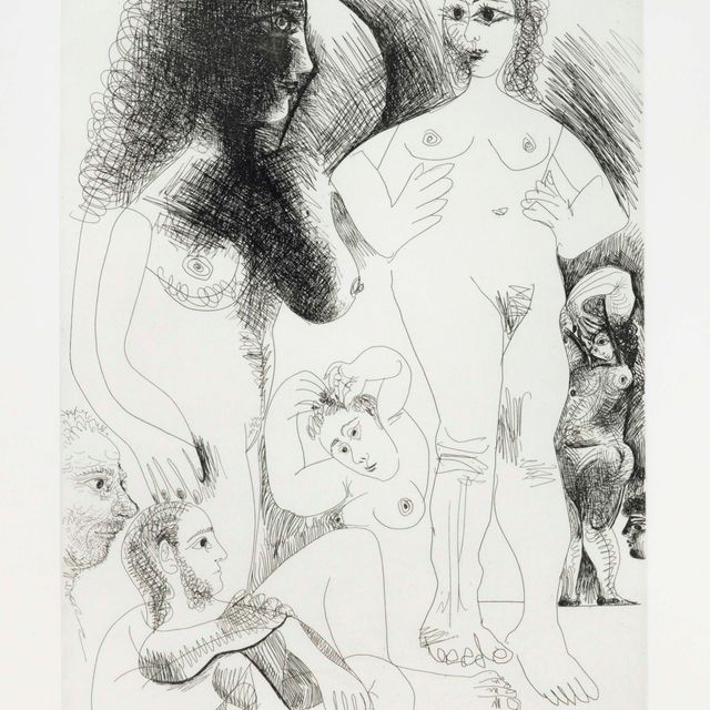 Pablo Picasso — Одалиски из двух странствующих пар, из Ла Сери 347