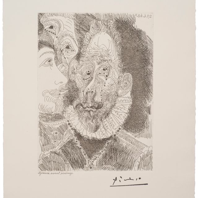 Pablo Picasso — Портрет-Порученец по личному составу, в ларьках, из "Ла Сери 347"