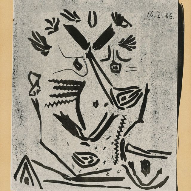 Pablo Picasso — Человеческий портрет (Собор Парижской Богоматери)