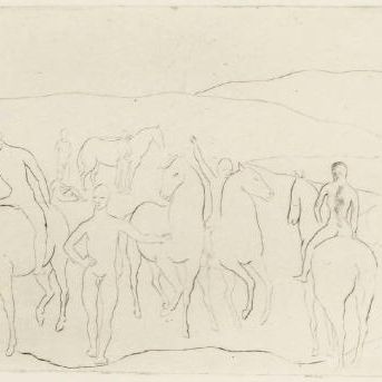 Pablo Picasso — "Абревуар" ("Шевроле с бананом") из "Сюиты Сальтимбанков" (Блох 8; Баер 10)