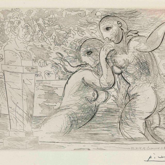 Pablo Picasso — "Лесбийские сюрпризы" из оперы "Сюита Воллара" (стр. 194; стр. 355)