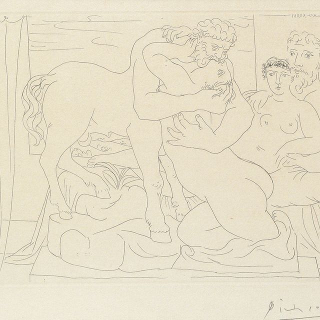 Pablo Picasso — Коллекция работ скульптора, созданного для века и юной женщины, из коллекции La Suite Vollard (B. 167; Ba. 320 Bd)