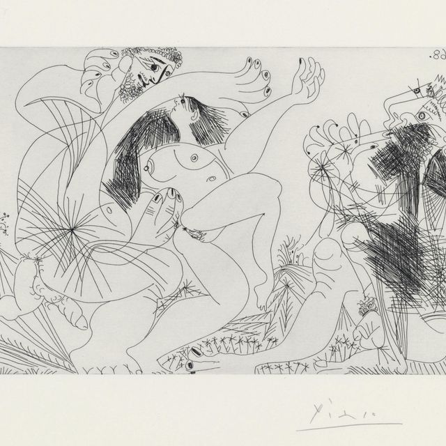 Pablo Picasso — Оазис для флейтистов и танцоров, из серии 347 (р. 1718; Р. 1735)