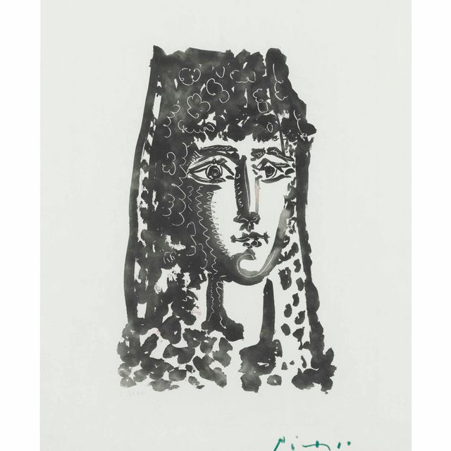 Pablo Picasso — Женщина в стиле Мантильи, из "Кармен из Кармен"