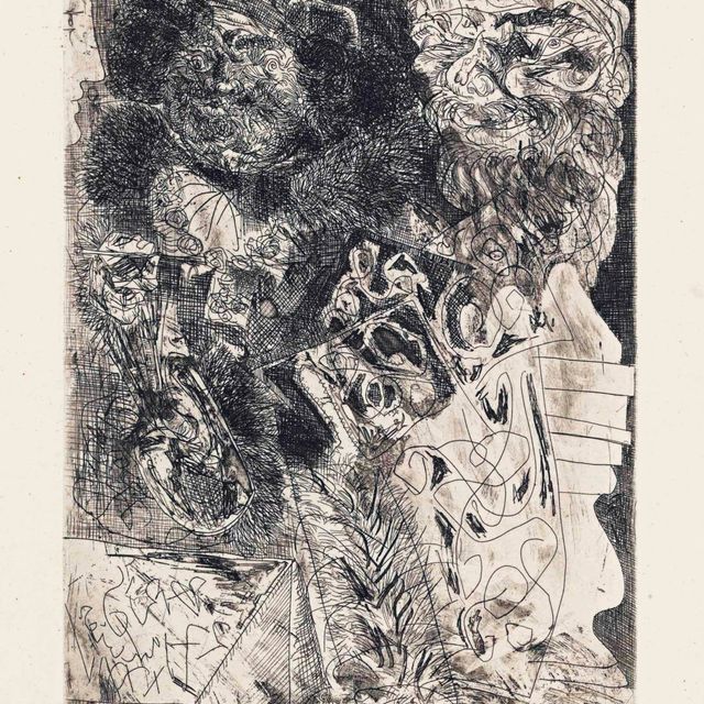 Pablo Picasso — Картина "Рембрандт в палитре", автор: Ла Сюит Воллар