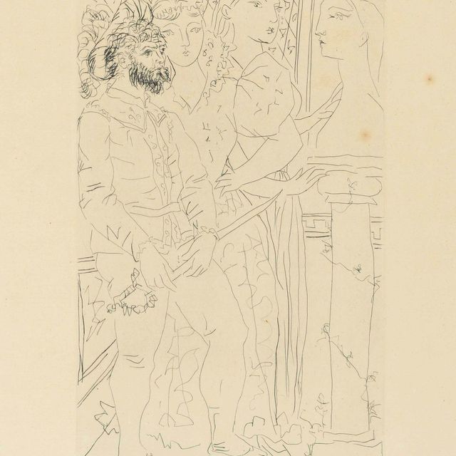 Pablo Picasso — Трое актеров, от: La Suite Vollard