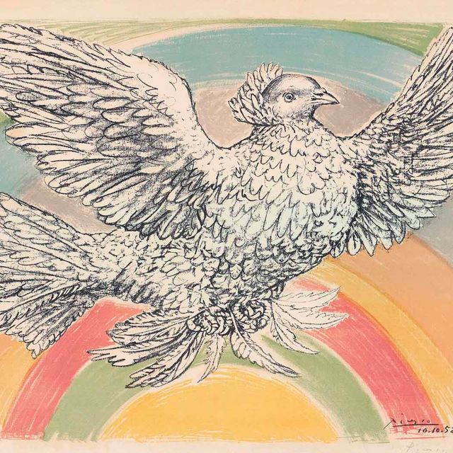 Pablo Picasso — Коломб летящий (Арк-ан-Сьель)