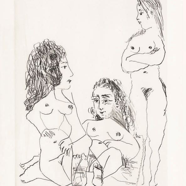 Pablo Picasso — Три женщины из серии 347 (Р. 1494; Ba. 1510)