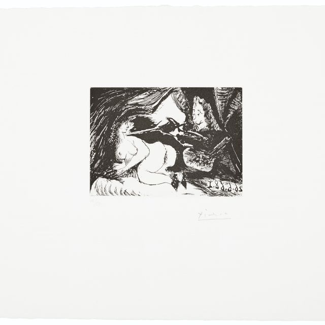 Pablo Picasso — Очень трогательный нюанс молодой модели, из серии 347