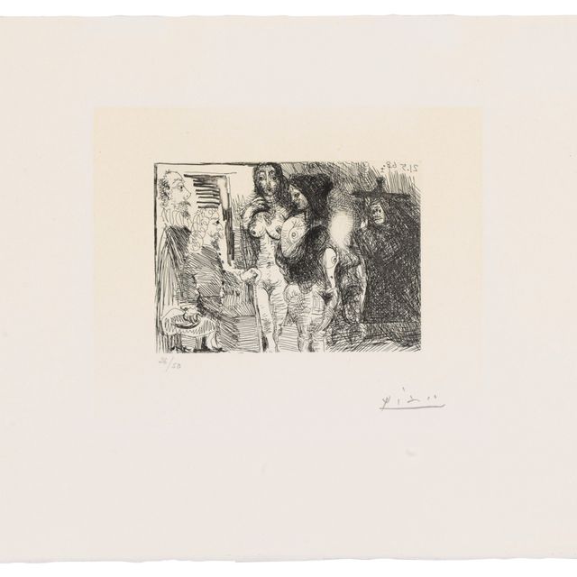 Pablo Picasso — Селестина, представительница двух пансионатов для двух клиентов, из: Séries 347