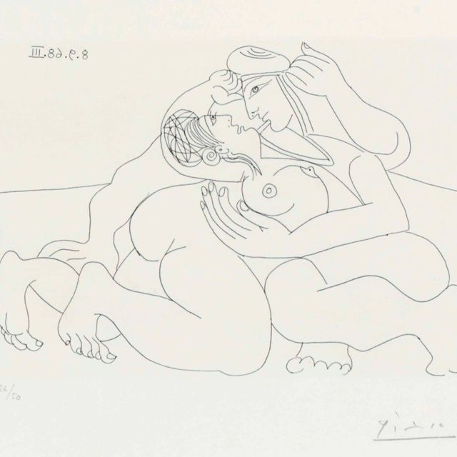 Pablo Picasso — Рафаэль и Форнарина. из "Сери 347"