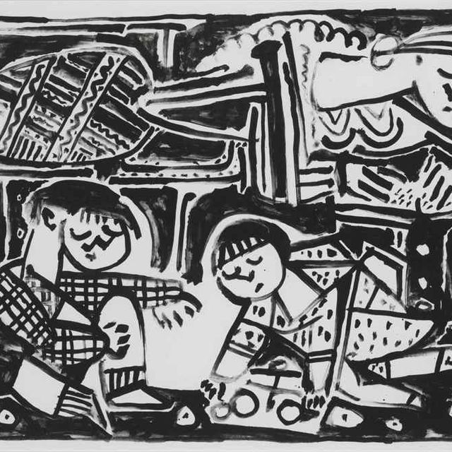 Pablo Picasso — Мать и дети (M. 239; B. 739)