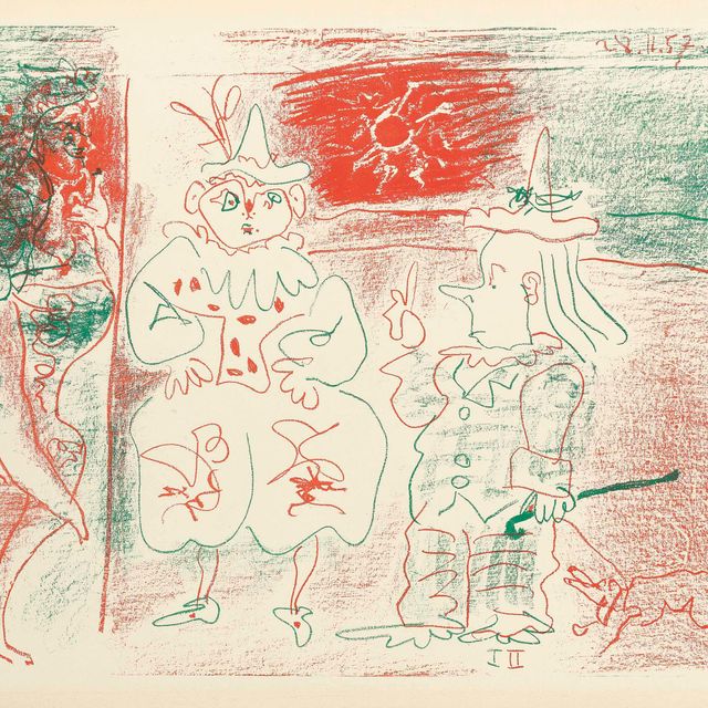 Pablo Picasso — Экюер и клоуны