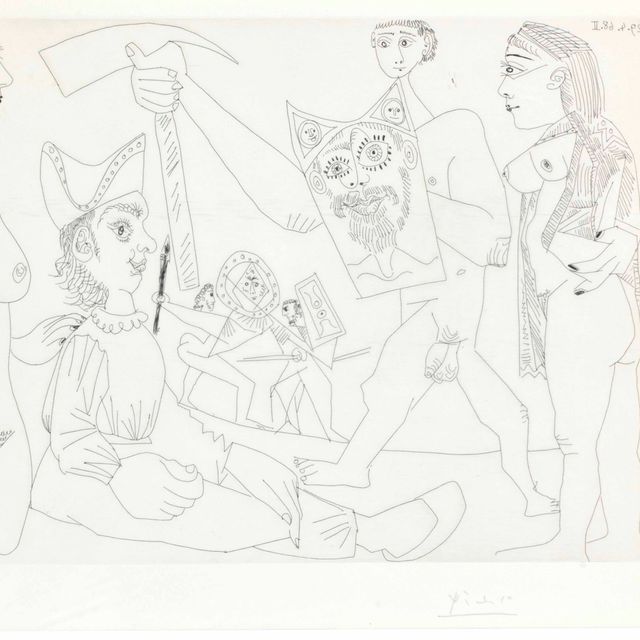 Pablo Picasso — Зрелище гладиаторов, из серии 347