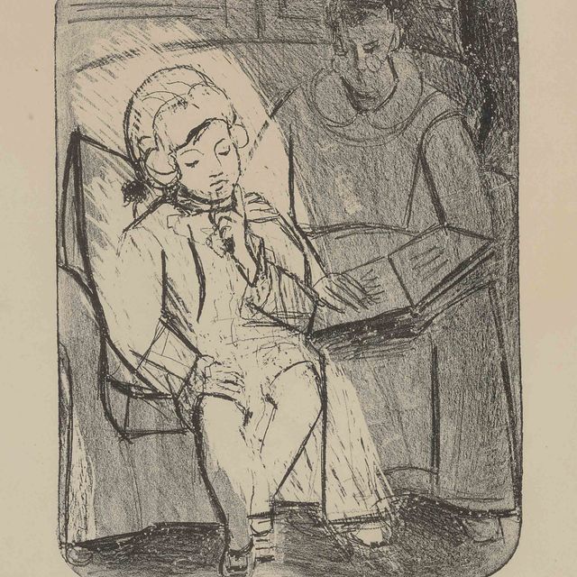 Pablo Picasso — Чтение (Скорбь XXII)