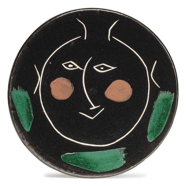 Pablo Picasso — Сервиз "Черное лицо": одна тарелка (артикул 39)