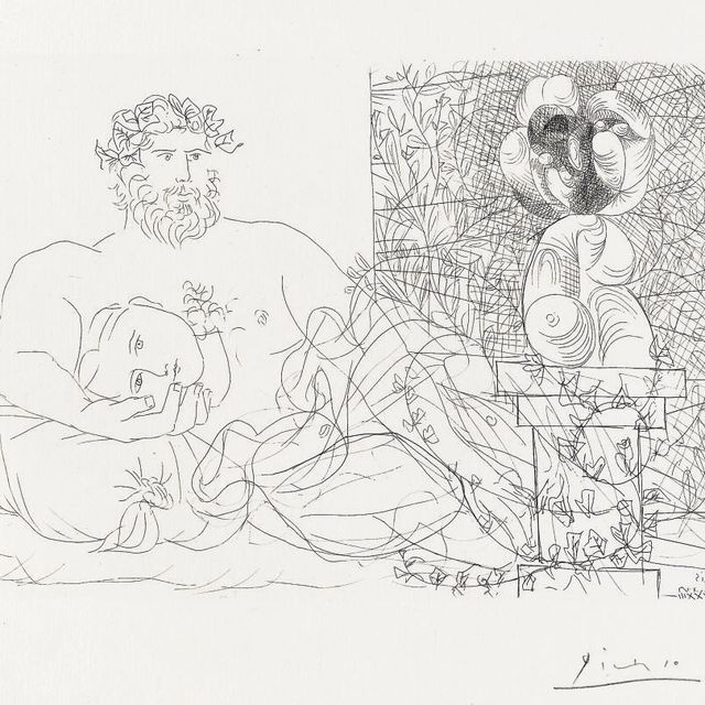Pablo Picasso — Музей скульптора и сюрреалистической скульптуры, из "Сюиты Воллара" (B. 169; Ba. 322B)