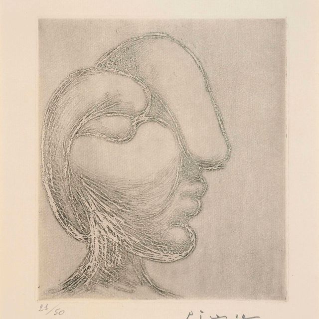 Pablo Picasso — Тет-а-тет с женщиной (B. 256; Ba. 295)