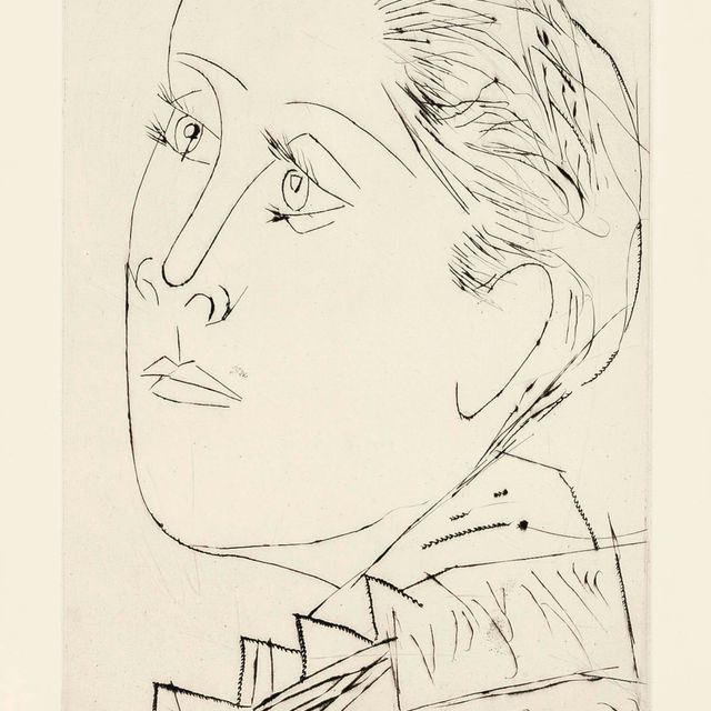 Pablo Picasso — Портрет Доры Маар в шиньоне I (B. 291; Ba. 611)