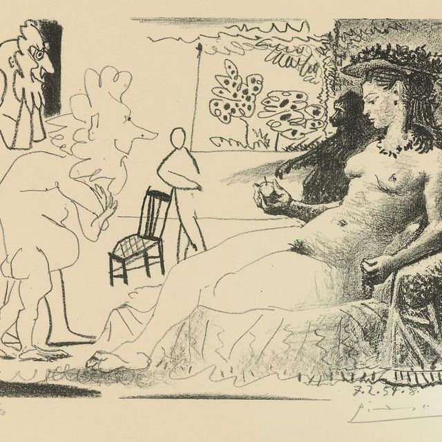 Pablo Picasso — Одинокая женщина (B. 747; Mourlot 243)