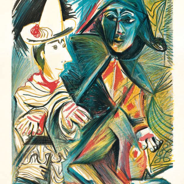 Pablo Picasso — Пьеро и Арлекин