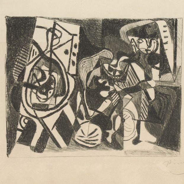 Pablo Picasso — Сцена с инженером (Б., 74; Мурло, 21)