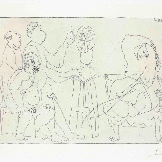 Pablo Picasso — Танец скульптора (р. 1118; Ba. 1112)