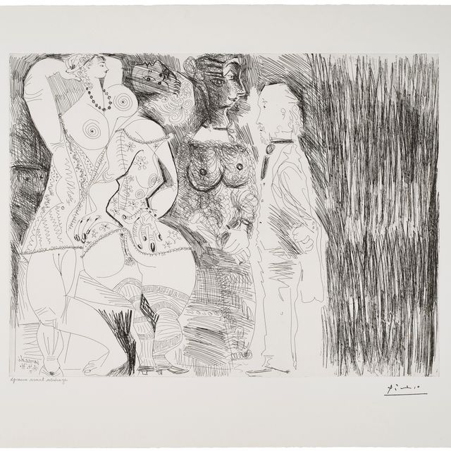 Pablo Picasso — "Фантазер Дега", "Праздник чемпионов", "Бал-маскарад мюзетт", из "Ла Сери" 156