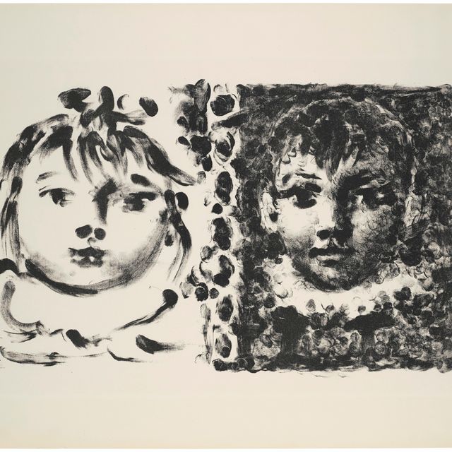 Pablo Picasso — Палома и Клод с литографии Пикассо II