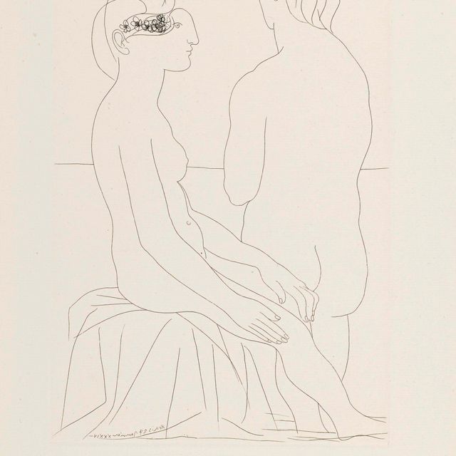 Pablo Picasso — Женская помощь и роковые чувства, от: La Suite Vollard (B. 206; Ba. 404)